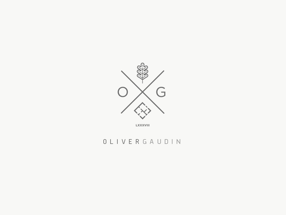 Crest style logo design for oliver gaudin by twinbrush